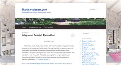 Desktop Screenshot of manisnyaiman.com