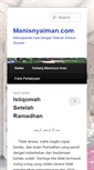 Mobile Screenshot of manisnyaiman.com
